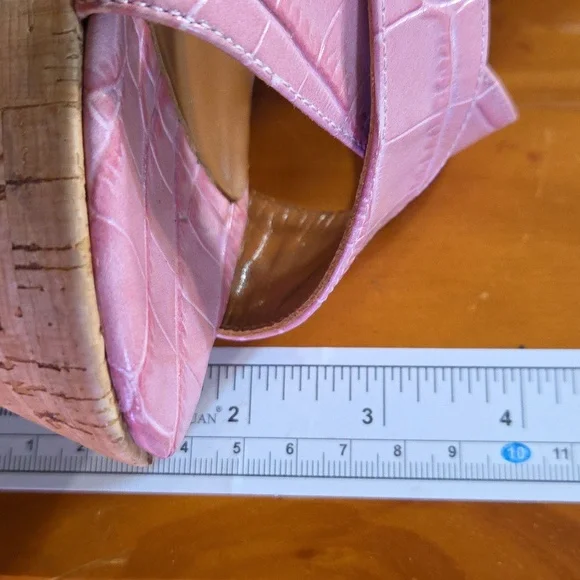 Paris Texas 🩷 Notched Cork Wedges - Picture 14 of 14